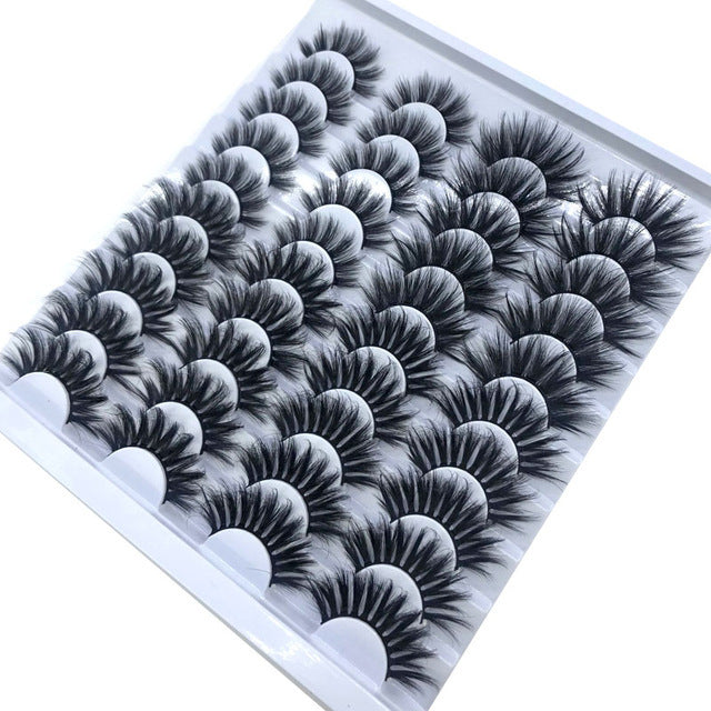 NEW 20 Pairs 8-25mm Fake Eyelashes 100 Mink Eyelashes Mink NEW 20 Pairs 8-25mm Fake Eyelashes 100 Mink Eyelashes Mink